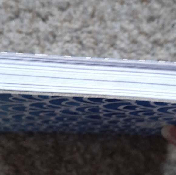 Cute Spiral Notepad - blue and white scallop pattern - Picture 7 of 8